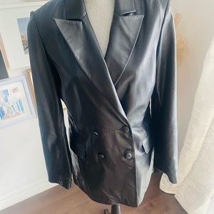 NEW soft leather blazer/ jacket